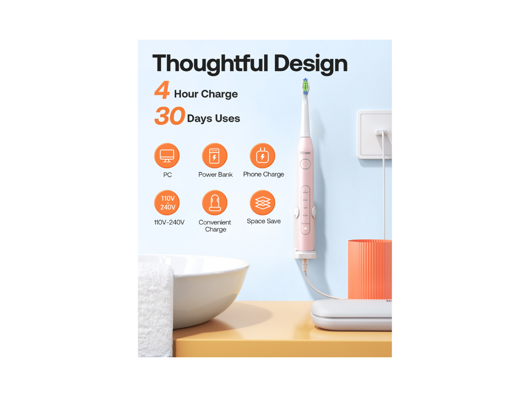 Buy Bitvae D2 Electric Toothbrush Pink in Qatar Buy Bitvae D2 Electric Toothbrush Pink in Qatar